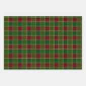 Kerstavond groene goudganzen inpakpapier vel (Voorkant 3)