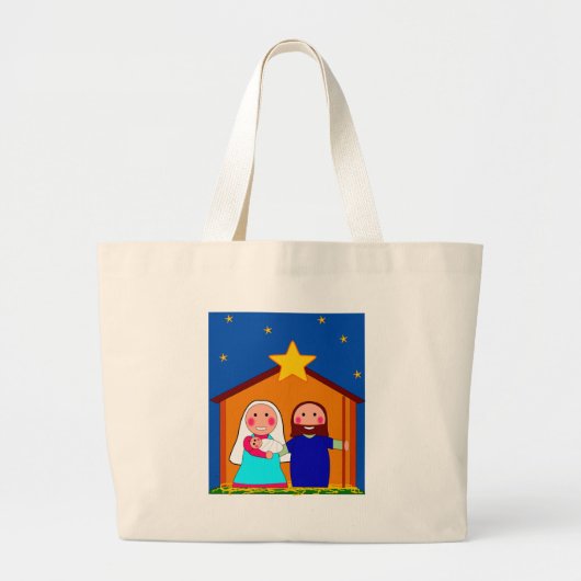 kerstavond grote tote bag (Voorkant)