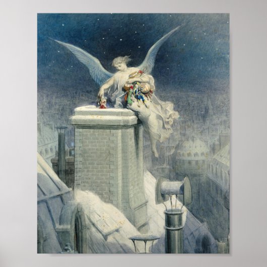 Kerstavond - Gustave Dore Poster (Voorkant)