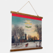 kerstavond hangend wandkleed (Gebogen)