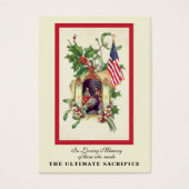 kerstavond Herdenking op kerst Herdenking Memorial Visitekaartje (Voorkant)