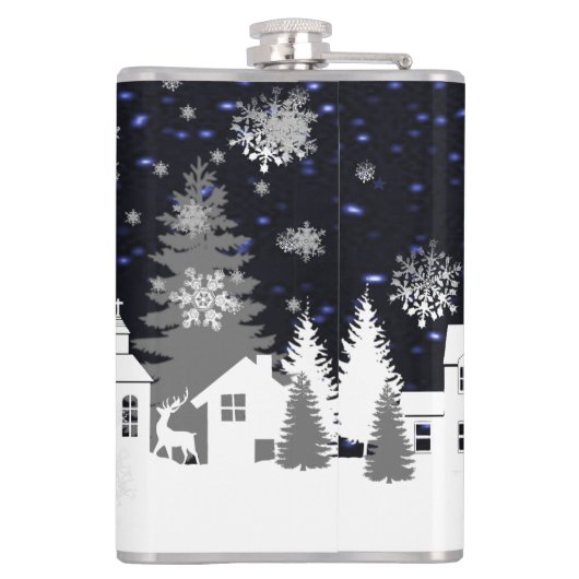 Kerstavond Heupfles (Achterkant)