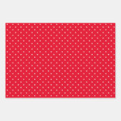 Kerstavond, Holly en Witte en Rode Stippen Inpakpapier Vel (Voorkant 3)