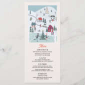 Kerstavond Ice Skateay Dinner Party Menu (Voorkant)