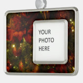 Kerstavond II Verzilverd Omlijst Ornament (Links)