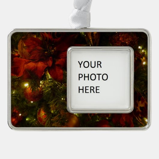 Kerstavond II Verzilverd Omlijst Ornament (Voorkant)