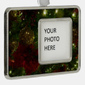 Kerstavond II Verzilverd Omlijst Ornament (Rechts)