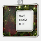 Kerstavond II Verzilverd Omlijst Ornament (Links)