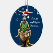Kerstavond in Australië Keramisch Ornament (Rechts)