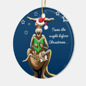 Kerstavond in Australië Keramisch Ornament (Links)