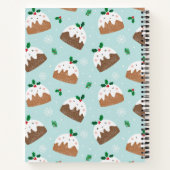 Kerstavond in blauw blauw notitieboek (Achterkant)