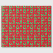 Kerstavond in Caïro en rood busje Cadeaupapier (Vlak)