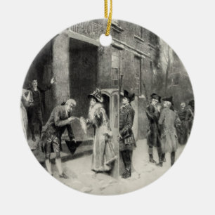 Kerstavond in Colonial Times ornament