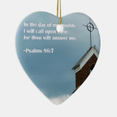 Kerstavond in de Bijbel Verse Keramisch Ornament (Rechts)