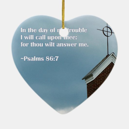 Kerstavond in de Bijbel Verse Keramisch Ornament (Achterkant)