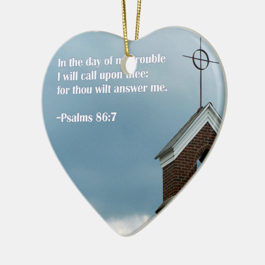 Kerstavond in de Bijbel Verse Keramisch Ornament (Links)