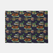 Kerstavond in de binnenhuisstructuur deurmat (Voorkant)