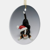 Kerstavond in de grote Zwitserse bergen Keramisch Ornament (Rechts)