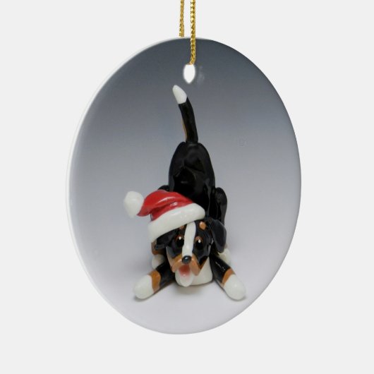 Kerstavond in de grote Zwitserse bergen Keramisch Ornament (Rechts)