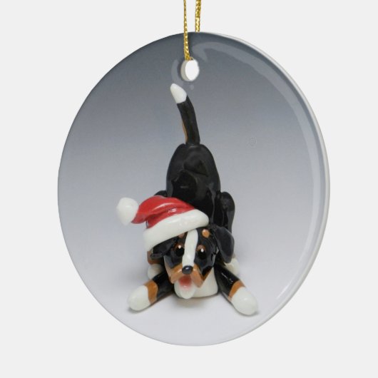 Kerstavond in de grote Zwitserse bergen Keramisch Ornament (Links)