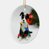 Kerstavond in de grote Zwitserse bergen Keramisch Ornament (Rechts)