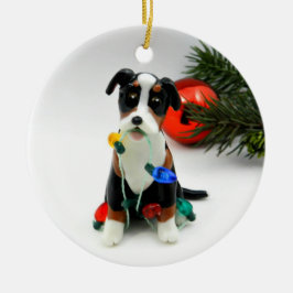 Kerstavond in de grote Zwitserse bergen Keramisch Ornament