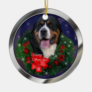 Kerstavond in de grote Zwitserse bergen Keramisch Ornament