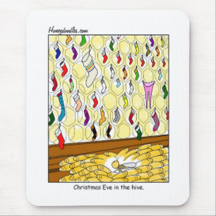Kerstavond in de Hive (kleur) - Mousepad Muismat