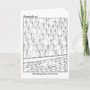 Kerstavond in de Hive - Wenskaart Feestdagen Kaart