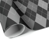 Kerstavond in de klas met zwarte argyle cadeaupapier (Rol Hoek)