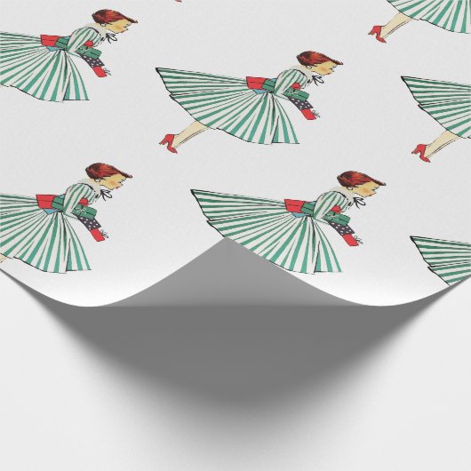  kerstavond in de middeleeuwse kleinste kring cadeaupapier (Hoek)