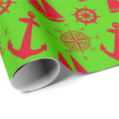 Kerstavond in de rode en groene kust cadeaupapier (Rol Hoek)