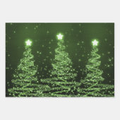 Kerstavond in de Rood en Glitter Inpakpapier Vel (Voorkant 2)