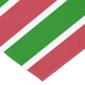 Kerstavond in de Rood- en Groene Stripes Korte Tafelloper (Hoek)