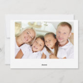 Kerstavond in het kerstfeest feestdagenkaart (Achterkant)