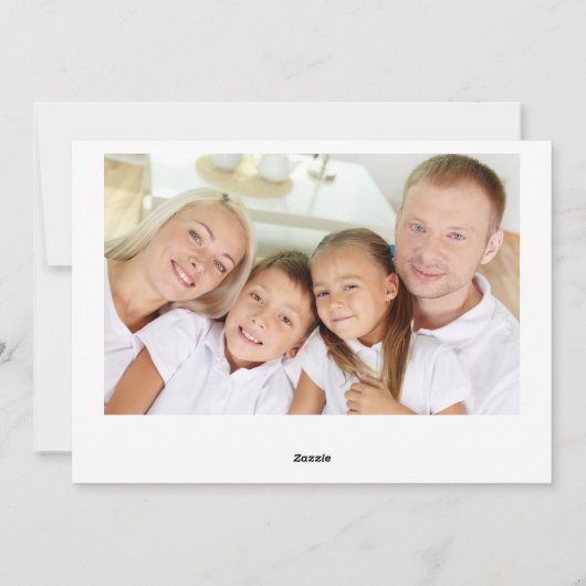 Kerstavond in het kerstfeest feestdagenkaart (Achterkant)