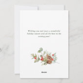 Kerstavond in het kerstfeest feestdagenkaart (Achterkant)