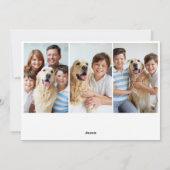 Kerstavond in het kerstfeest feestdagenkaart (Achterkant)