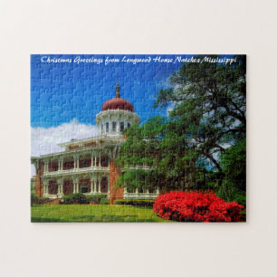 Kerstavond in het Longwood House Natchez Legpuzzel