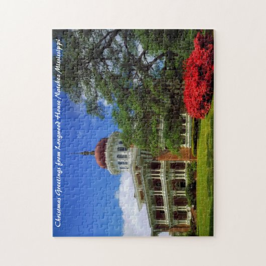 Kerstavond in het Longwood House Natchez Legpuzzel (Verticaal)