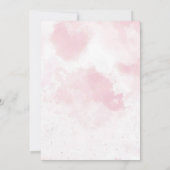 Kerstavond in het roze ontbijt bedankkaart (Achterkant)