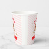 Kerstavond in het roze ontbijt papieren bekers (Rechts)