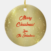 Kerstavond in het zuidwesten keramisch ornament (Achterkant)