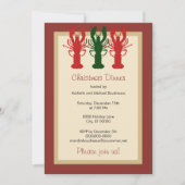 Kerstavond in Lobster Kaart (Voorkant)