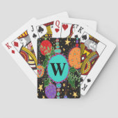 Kerstavond in monogrammed "Inspiron" Pokerkaarten (Achterkant)