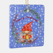 Kerstavond in Red Pet en Cadeau Ceramic Ornam Keramisch Ornament (Rechts)