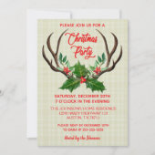 Kerstavond in Rustige Antlers Kaart (Voorkant)