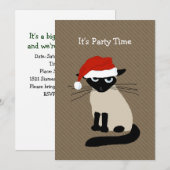 Kerstavond in Siamese kerstfeestdag Kaart (Voorkant / Achterkant)