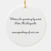 Kerstavond in Slovenië Keramisch Ornament (Achterkant)