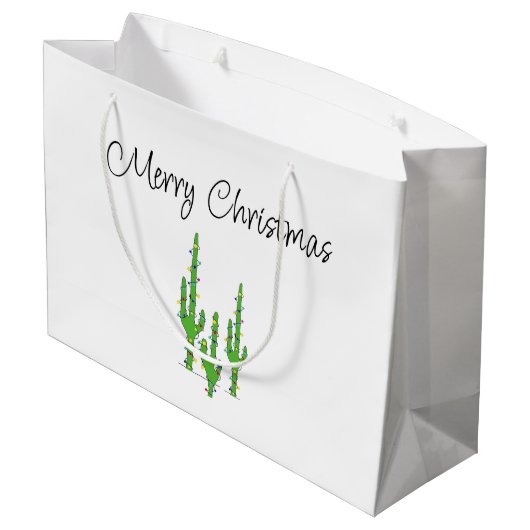 Kerstavond in Southwest Holiday Groot Cadeauzakje (Achterkant Gekanteld)